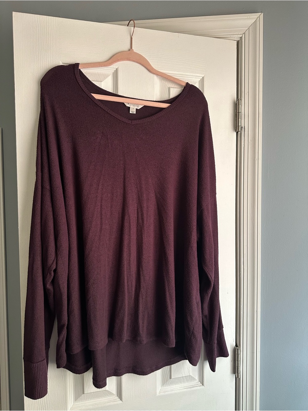 Market & Spruce Plum Knit Sweater